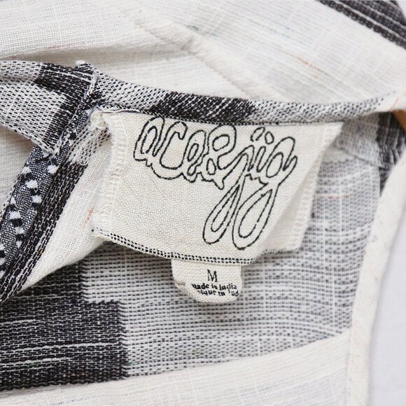 Ace & Jig Beatrice Blouse Top Mural Size M Reversible Cotton Lagenlook Rare $260 - Picture 8 of 16